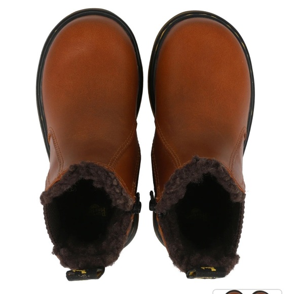 Dr. Martens 2976 Leonore Brown Chelsea Boots Little Kid/Toddler Size 7 - Picture 3 of 14
